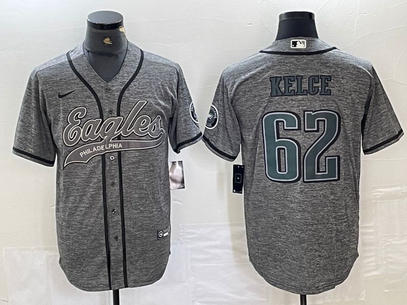 Men Philadelphia Eagles #62 Kelce 2024 Nike Co branded NFL Jersey style 4